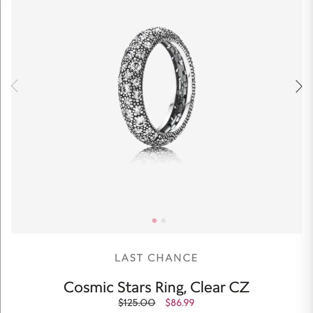 Brand new silver Pandora cosmos ring !